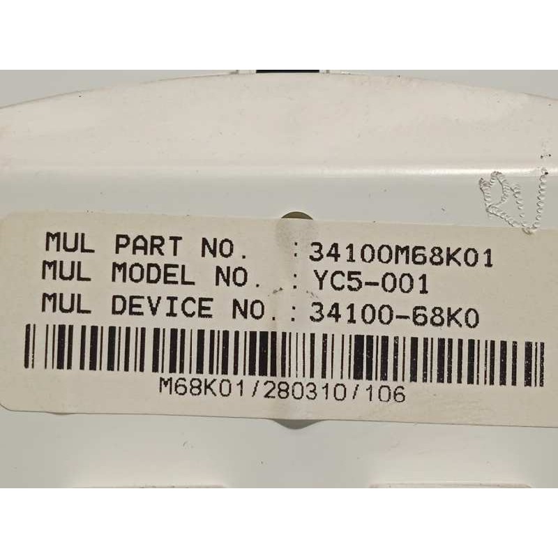 Recambio de cuadro instrumentos para suzuki alto amf 310 1.0 12v cat referencia OEM IAM 34100M68K01  3410068K0