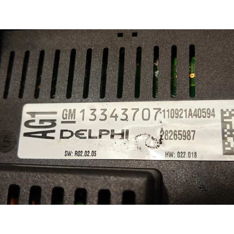 Recambio de mando climatizador para opel astra j lim. sport referencia OEM IAM 13343707  13337223