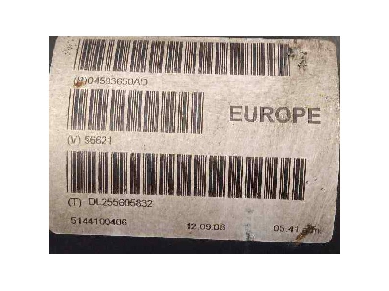 Recambio de transmision central para chrysler 300 c 3.0 crd referencia OEM IAM 04593650AD  4593650AD
