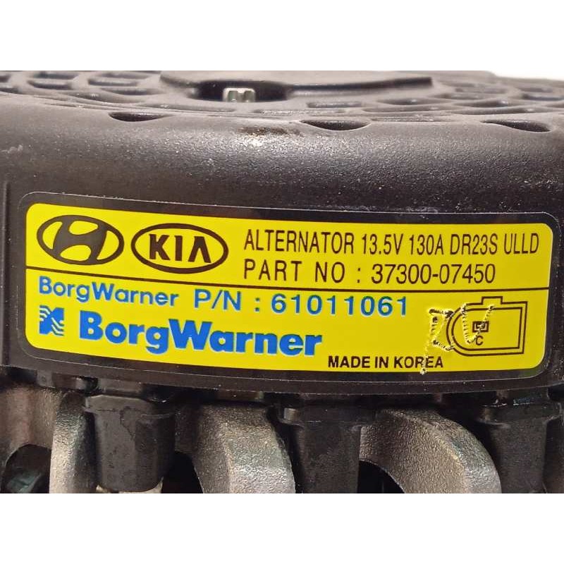 Recambio de alternador para hyundai kona 1.0 tgdi cat referencia OEM IAM 3730007450  