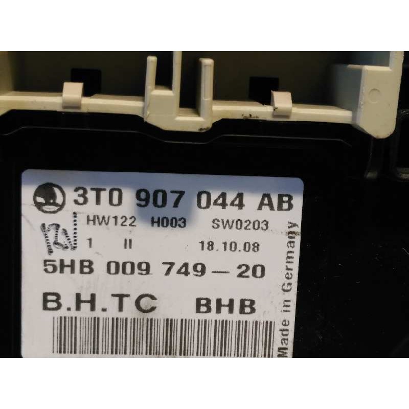 Recambio de mando climatizador para skoda octavia berlina (1z3) 1.9 tdi referencia OEM IAM 3T0907044AB  
