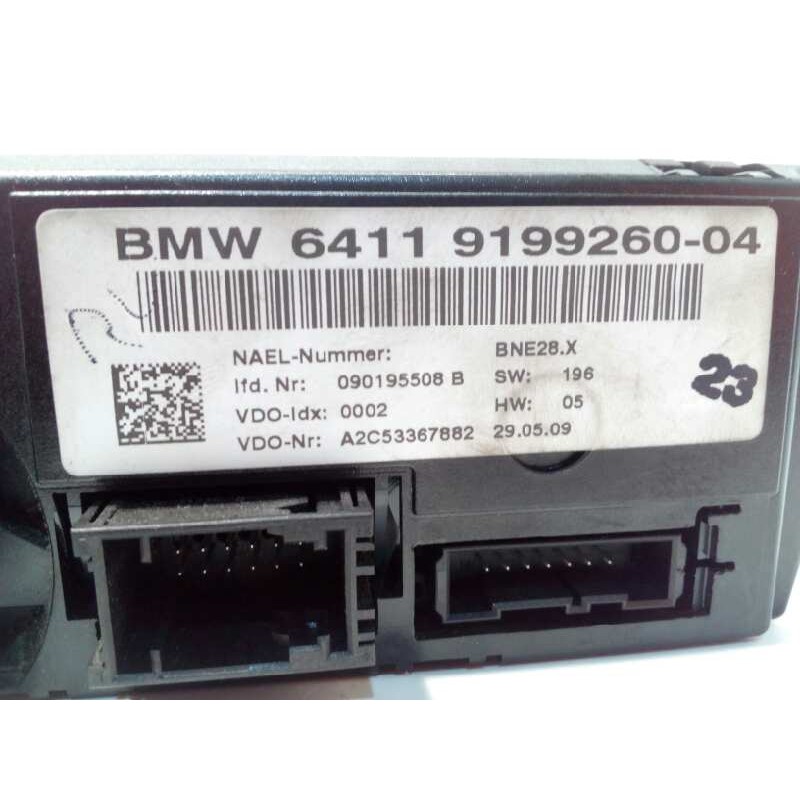Recambio de mando climatizador para bmw serie 1 berlina (e81/e87) 116d referencia OEM IAM 64119199269  