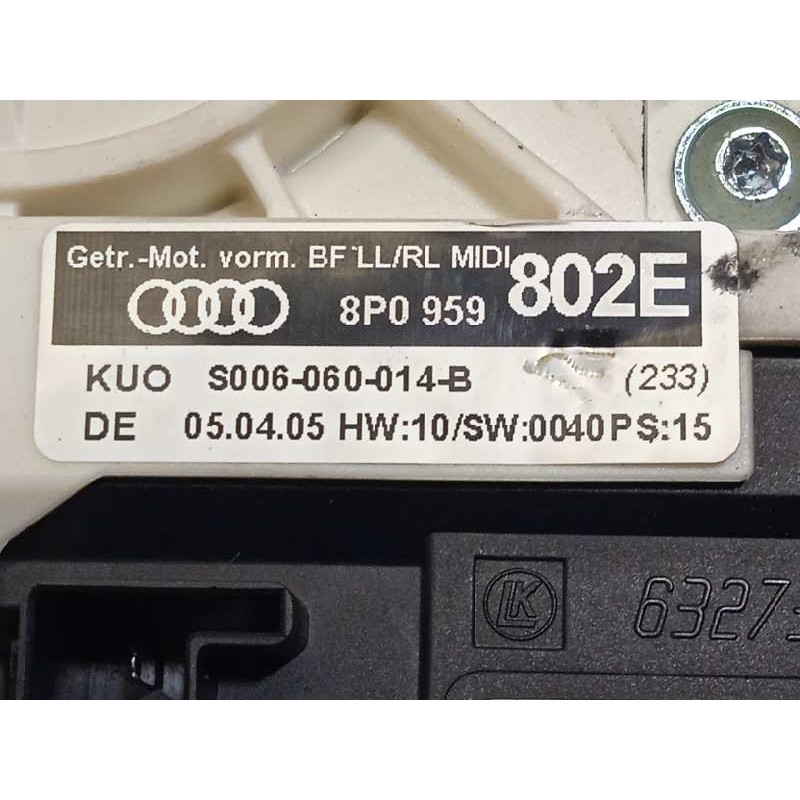 Recambio de elevalunas delantero derecho para audi a3 (8p) 2.0 tdi referencia OEM IAM 8P0959802E  
