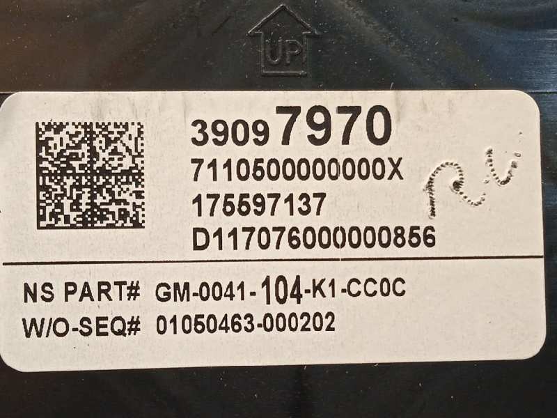 Recambio de cuadro instrumentos para opel astra k sports tourer dynamic start/stop referencia OEM IAM 39097970  