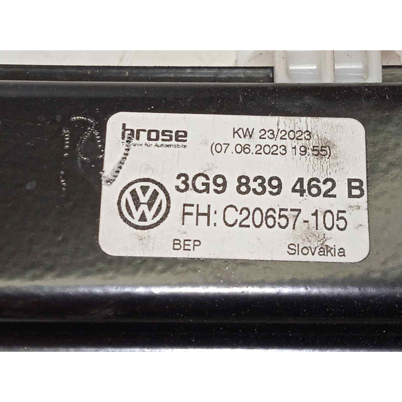 Recambio de elevalunas trasero derecho para volkswagen passat variant (cb5) 2.0 bluemotion referencia OEM IAM 3G9839462B  5Q4959