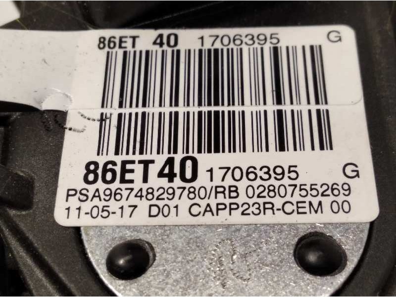 Recambio de potenciometro pedal para peugeot expert furgón pro standard referencia OEM IAM 9674829780  86ET40