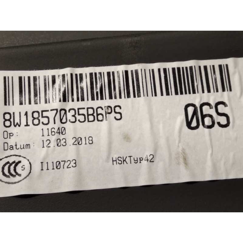 Recambio de guantera para audi a5 sportback (f5a) sport referencia OEM IAM 8W1857035B  8W1857035B6PS
