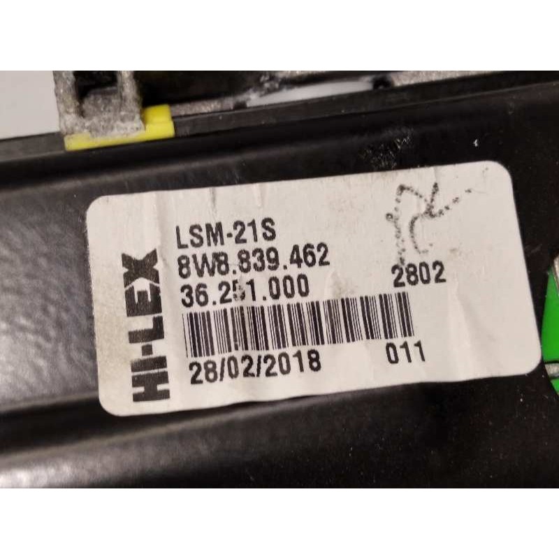 Recambio de elevalunas trasero derecho para audi a5 sportback (f5a) sport referencia OEM IAM 8W0839462 0130822704 8W0959802