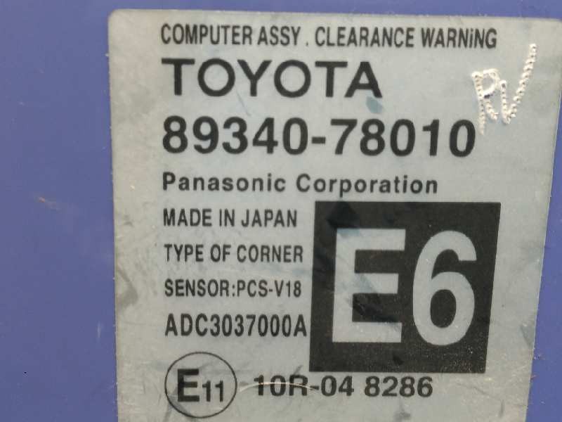 Recambio de modulo electronico para lexus nx 300h 4wd referencia OEM IAM 8934078010  