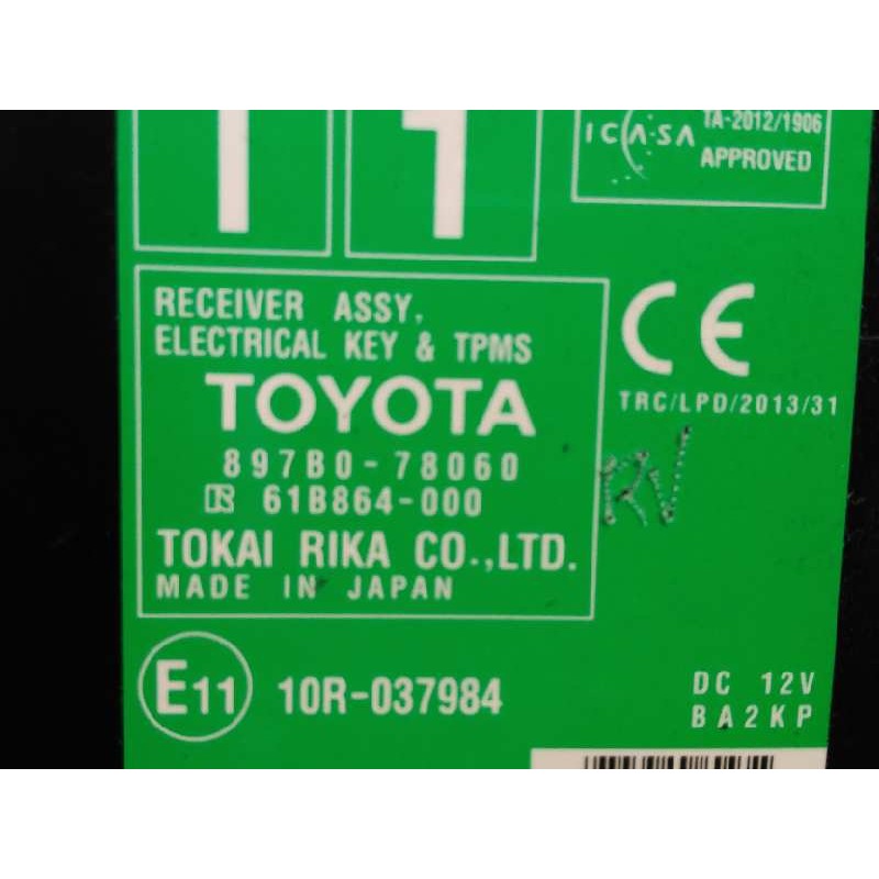 Recambio de modulo electronico para lexus nx 300h 4wd referencia OEM IAM 897B078060  