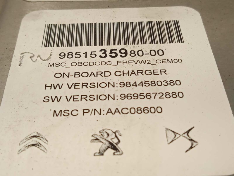 Recambio de convertidor potencia para peugeot 308 1.6 allure hybrid referencia OEM IAM 9851535980 1680465480 9844580380