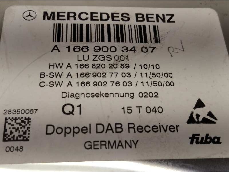 Recambio de modulo electronico para mercedes-benz clase e (w212) lim. 2.1 cdi cat referencia OEM IAM A1669003407  1669003407