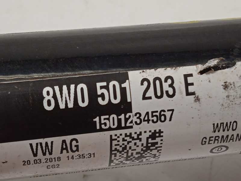 Recambio de transmision trasera derecha para audi a5 sportback (f5a) básico quattro referencia OEM IAM 8W0501203E  