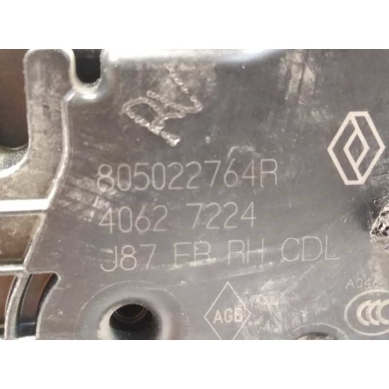 Recambio de cerradura puerta delantera derecha para renault captur 0.9 energy referencia OEM IAM 805022764R  