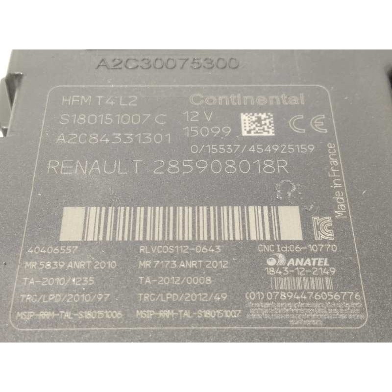 Recambio de conmutador de arranque para renault captur 0.9 energy referencia OEM IAM 255908018R  A2C84331301