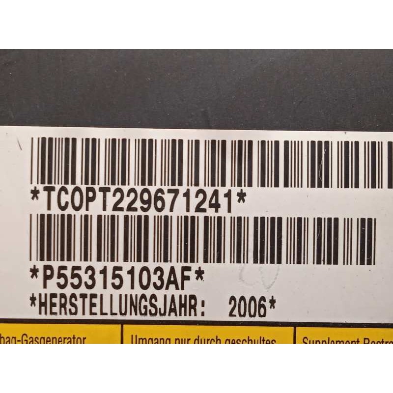 Recambio de airbag delantero derecho para jeep cherokee (kj) 2.8 crd cat referencia OEM IAM P55315103AF  55315103AF