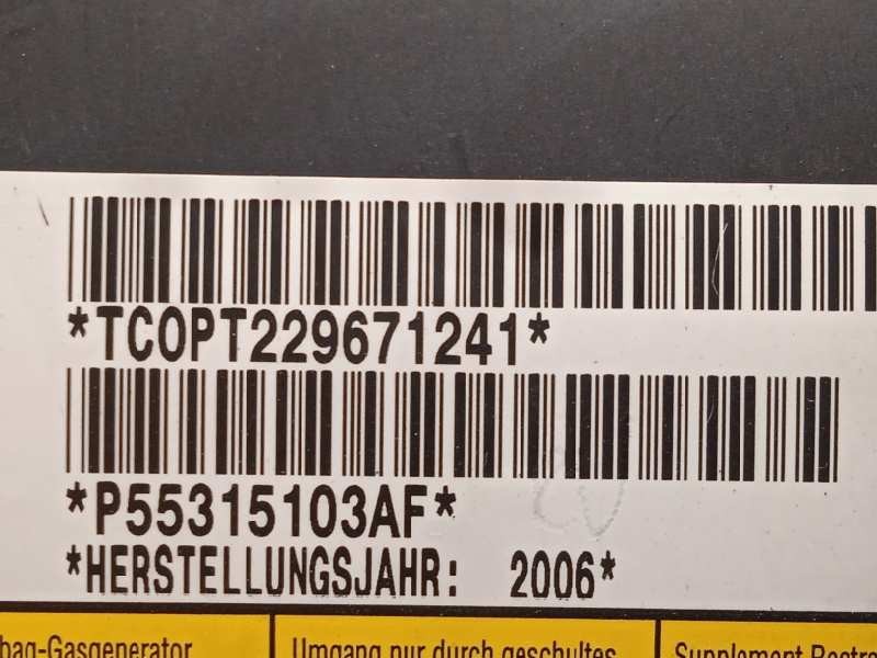 Recambio de airbag delantero derecho para jeep cherokee (kj) 2.8 crd cat referencia OEM IAM P55315103AF  55315103AF