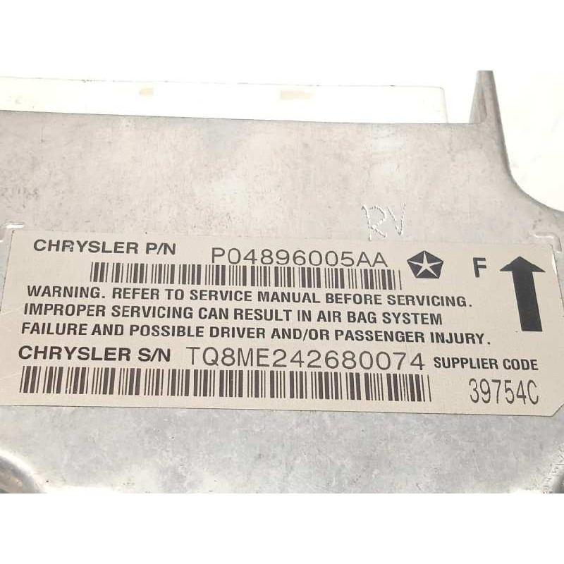 Recambio de centralita airbag para jeep cherokee (kj) 2.8 crd cat referencia OEM IAM P04896005AA  04896005AA