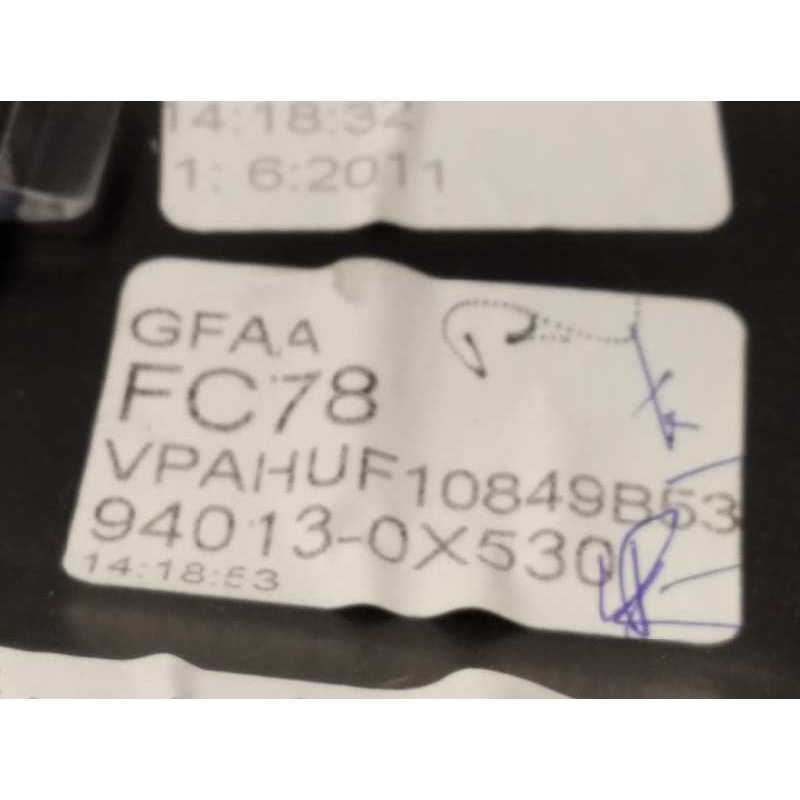 Recambio de cuadro instrumentos para hyundai i10 classic referencia OEM IAM 940130X530  