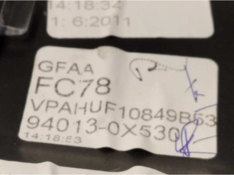 Recambio de cuadro instrumentos para hyundai i10 classic referencia OEM IAM 940130X530  