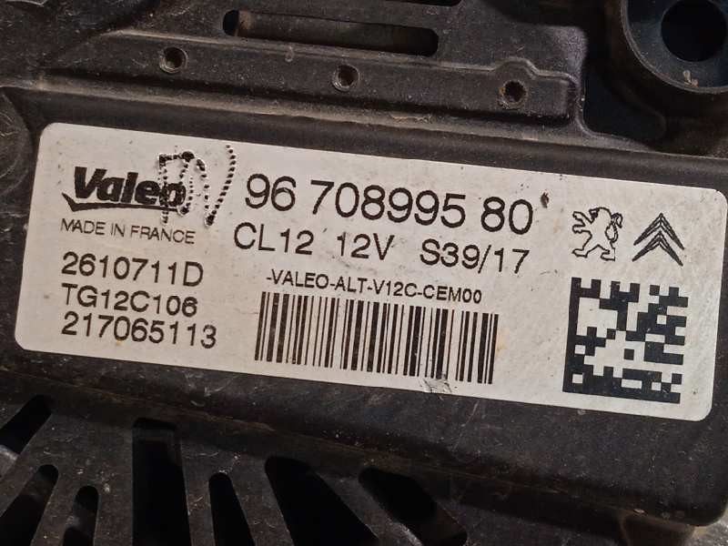 Recambio de alternador para citroën c3 aircross feel referencia OEM IAM 9670899580  TG12C106