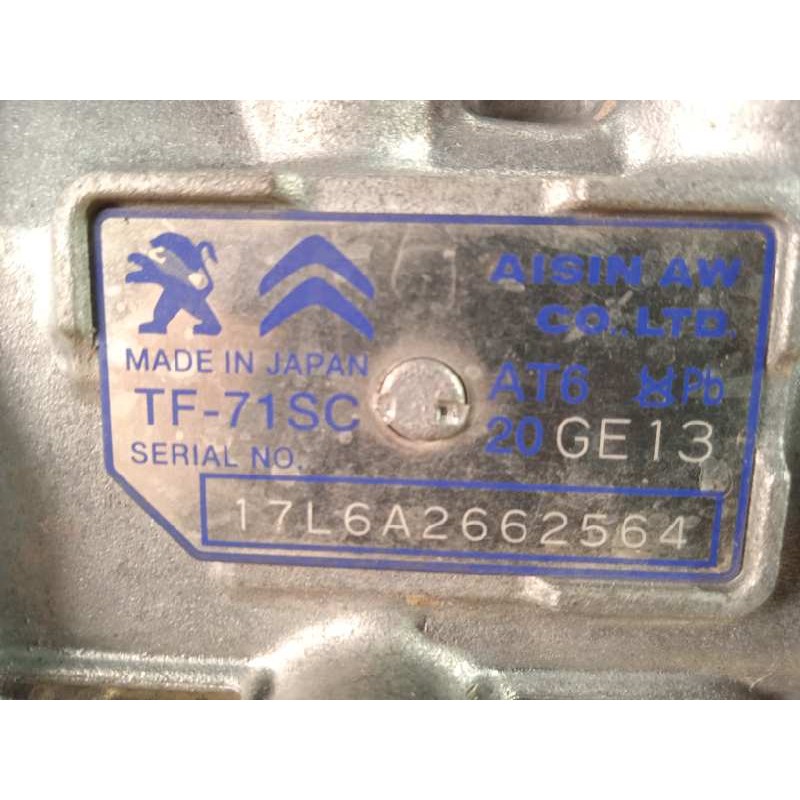 Recambio de caja cambios para citroën c4 picasso referencia OEM IAM 20GE13 9807418780 TF71SC