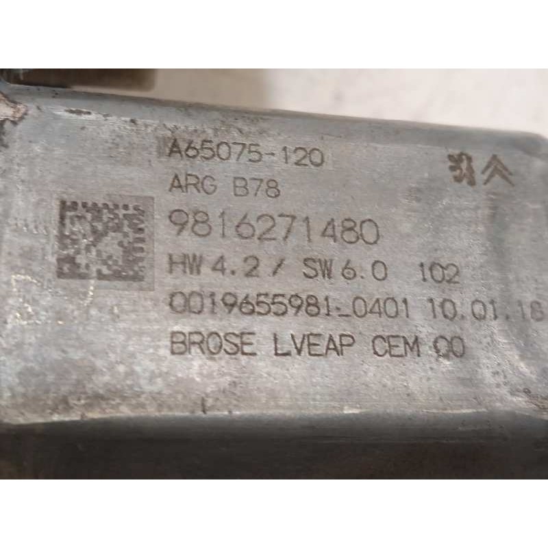 Recambio de elevalunas trasero izquierdo para citroën c4 picasso referencia OEM IAM 9816272780  9816271480