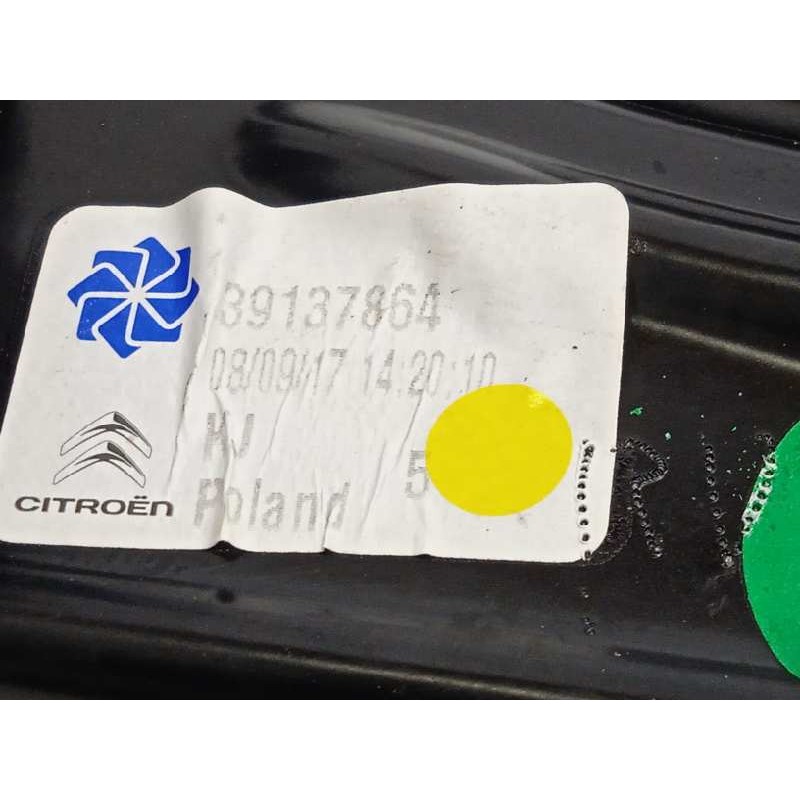 Recambio de elevalunas delantero derecho para citroën c3 aircross feel referencia OEM IAM 39137864  