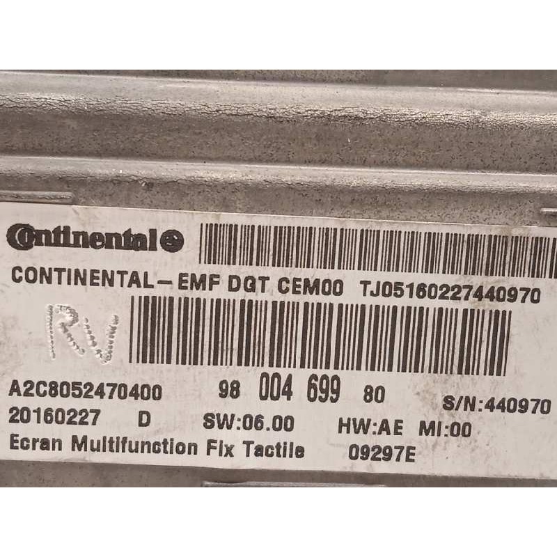 Recambio de pantalla multifuncion para ds 4 desire referencia OEM IAM 9800469980  