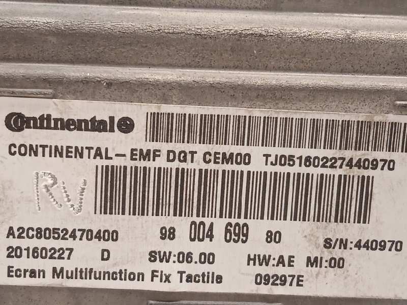 Recambio de pantalla multifuncion para ds 4 desire referencia OEM IAM 9800469980  