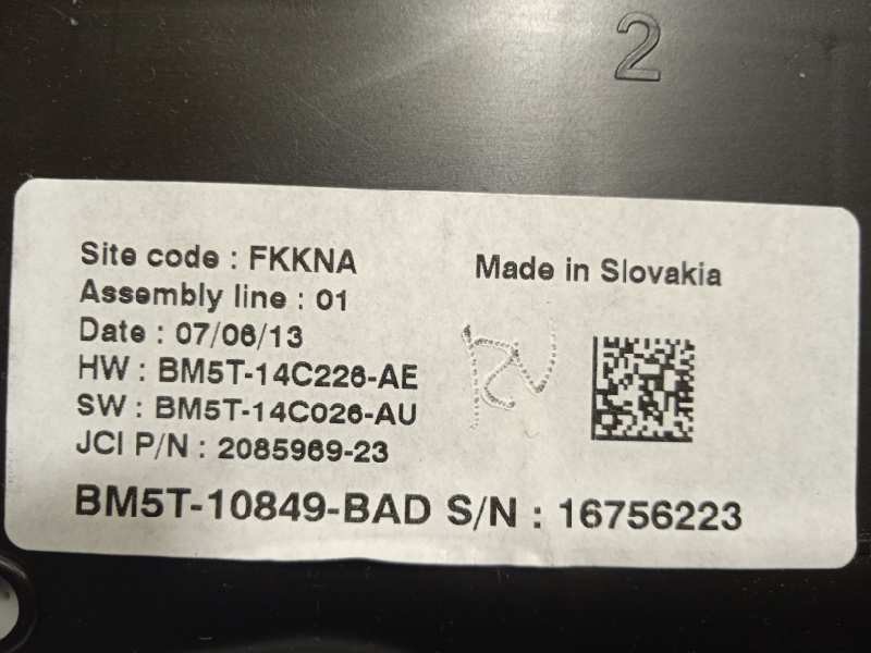 Recambio de cuadro instrumentos para ford c-max 1.0 ecoboost cat referencia OEM IAM BM5T10849BAD  1909778