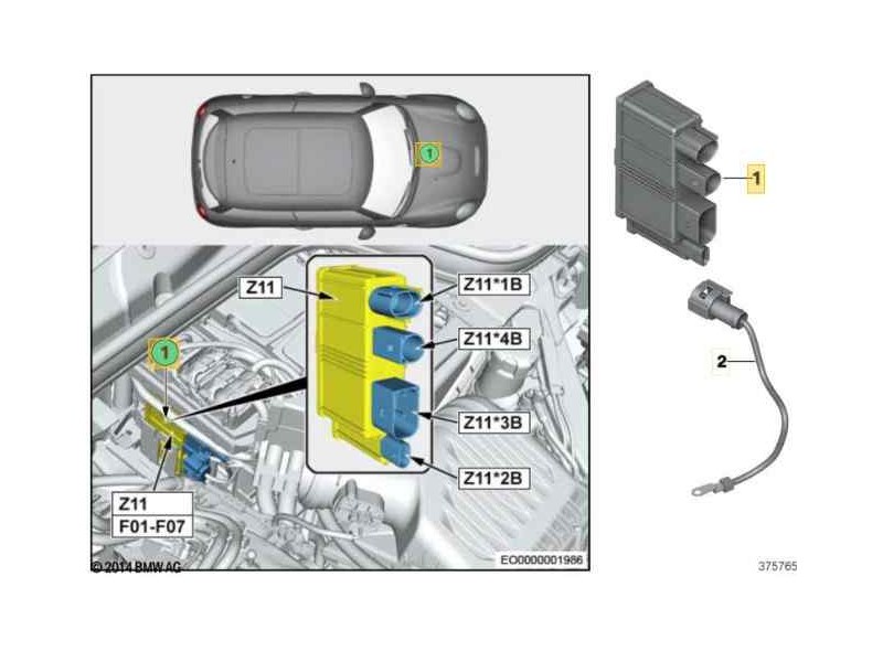 Recambio de modulo electronico para mini mini 5-trg. (f55) cooper referencia OEM IAM 8644475  