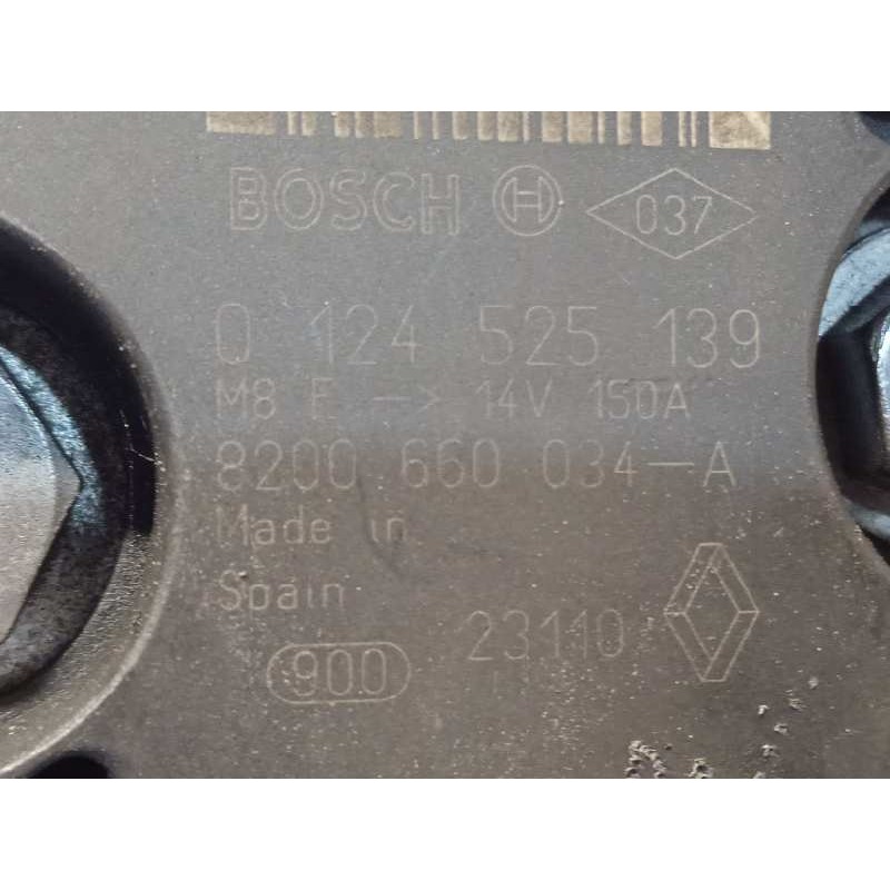 Recambio de alternador para renault kangoo 1.5 dci diesel referencia OEM IAM 8200660034A 8200660034 0124525139