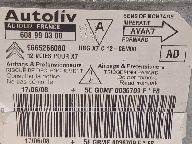 Recambio de centralita airbag para citroën c5 berlina s referencia OEM IAM 9665266080 6546X2 608990300
