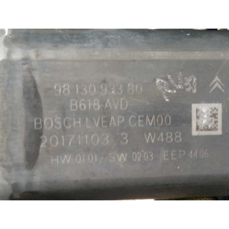 Recambio de elevalunas delantero derecho para citroën c3 cactus (2017 - ...) c3 (b618) referencia OEM IAM 9813093380  9812081580