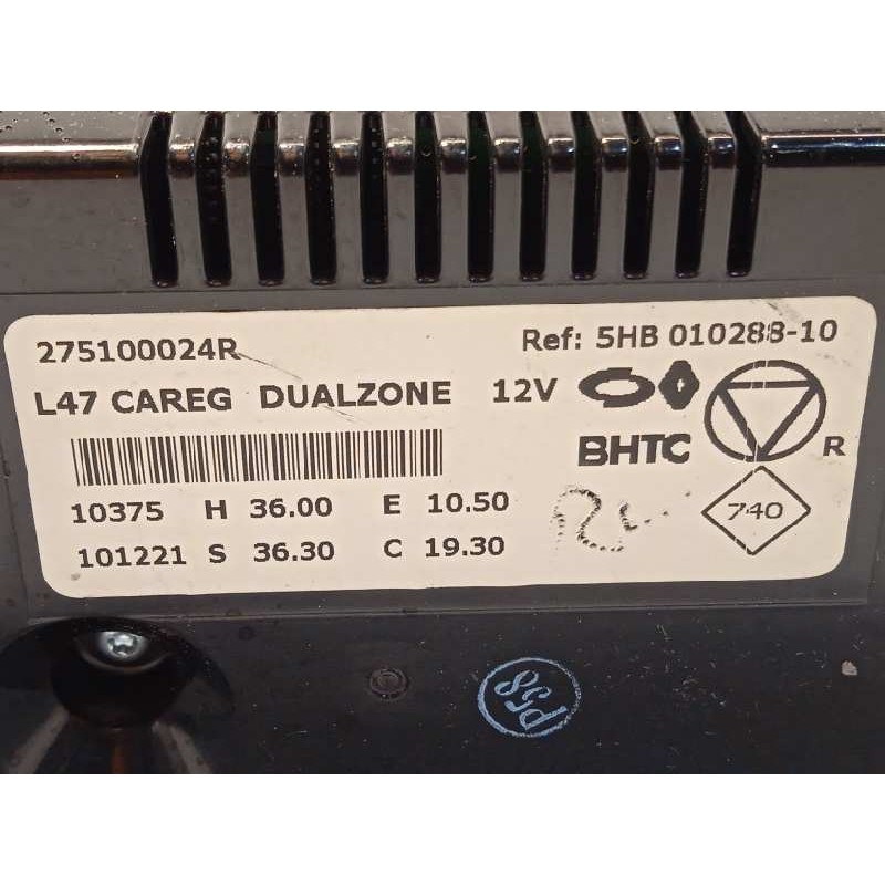 Recambio de mando climatizador para renault latitude 2.0 dci diesel fap referencia OEM IAM 275100024R  