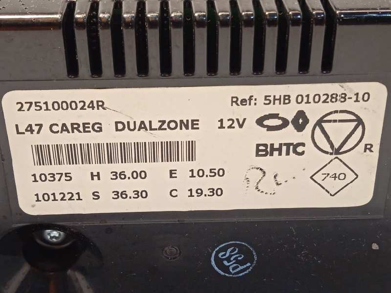 Recambio de mando climatizador para renault latitude 2.0 dci diesel fap referencia OEM IAM 275100024R  