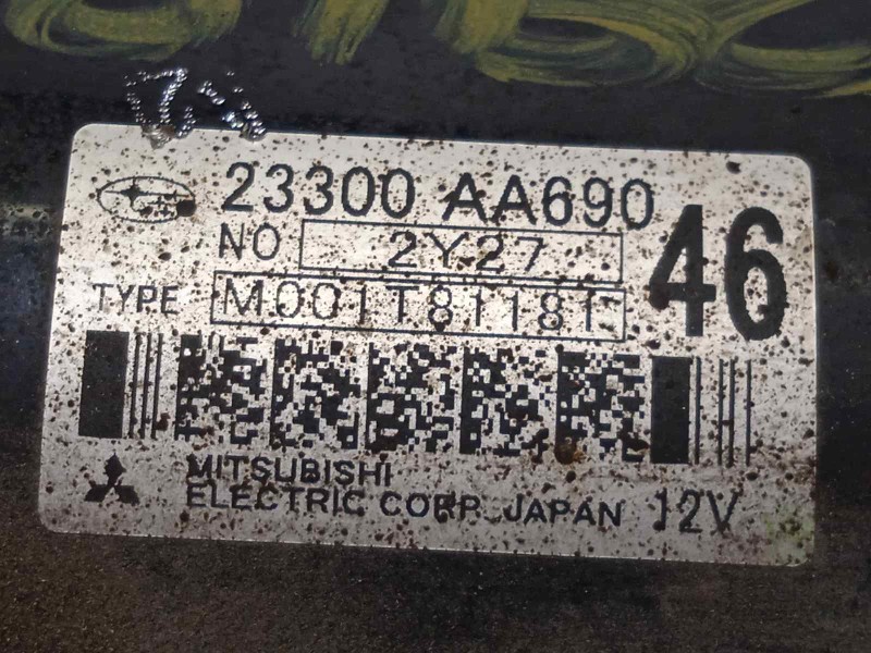 Recambio de motor arranque para subaru impreza g13 1.6 cat referencia OEM IAM 23300AA690  