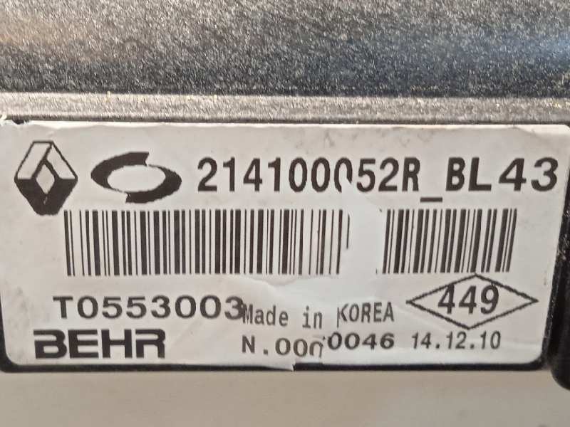 Recambio de radiador agua para renault latitude 2.0 dci diesel fap referencia OEM IAM 214100052R  