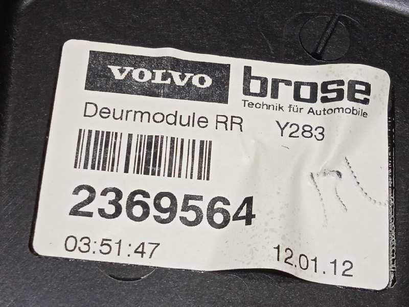 Recambio de elevalunas trasero derecho para volvo s60 lim. 2.0 diesel cat referencia OEM IAM 30784313 31253063 30784309