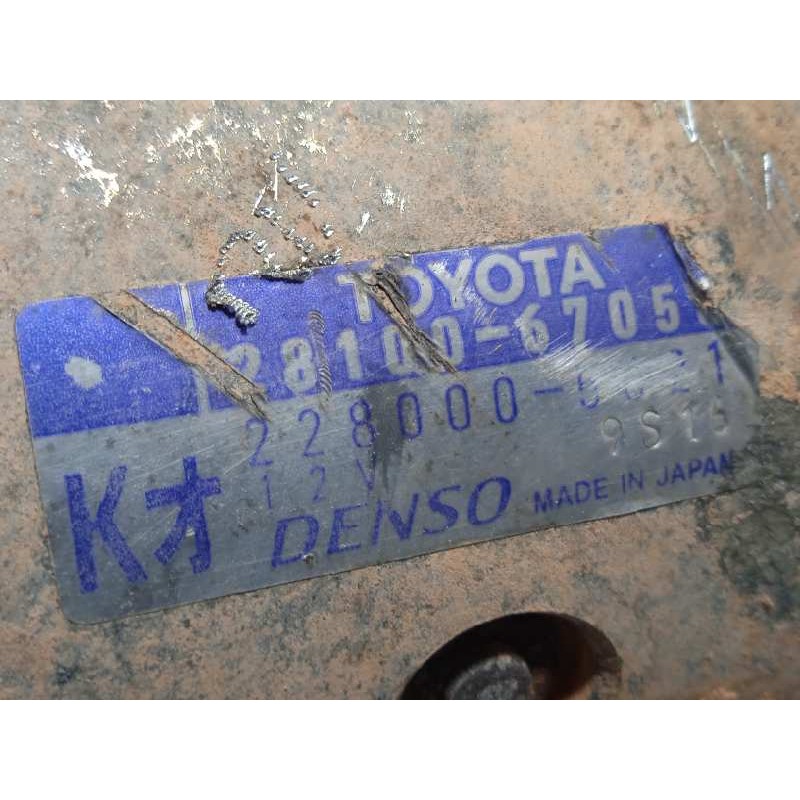 Recambio de motor arranque para toyota land cruiser (j9) 3.0 turbodiesel referencia OEM IAM 2810067050  2280005621