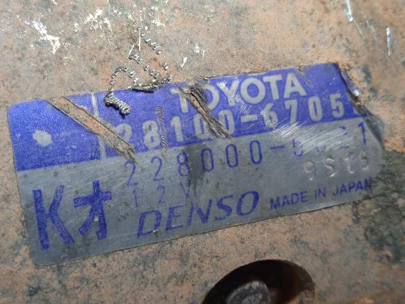 Recambio de motor arranque para toyota land cruiser (j9) 3.0 turbodiesel referencia OEM IAM 2810067050  2280005621