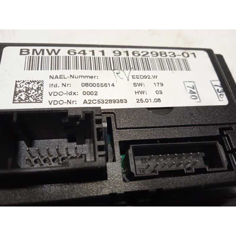 Recambio de mando climatizador para bmw serie 3 berlina (e90) 320d referencia OEM IAM 64119162983  