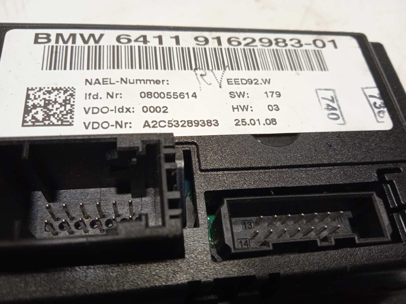 Recambio de mando climatizador para bmw serie 3 berlina (e90) 320d referencia OEM IAM 64119162983  