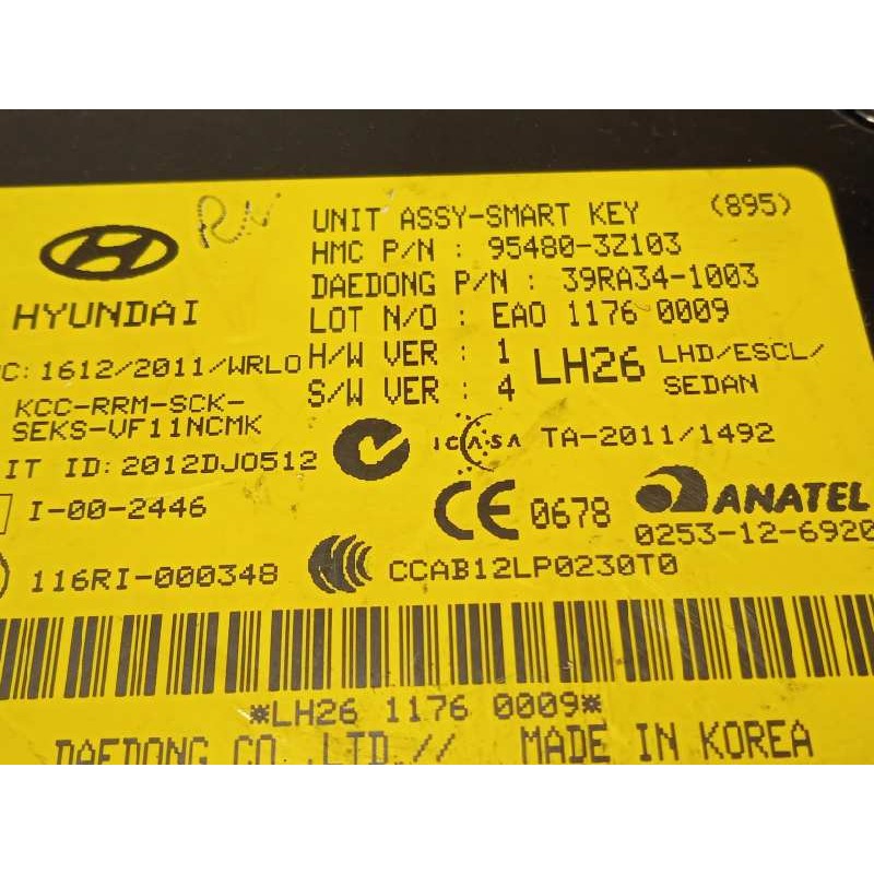 Recambio de modulo electronico para hyundai i40 style referencia OEM IAM 954803Z103  