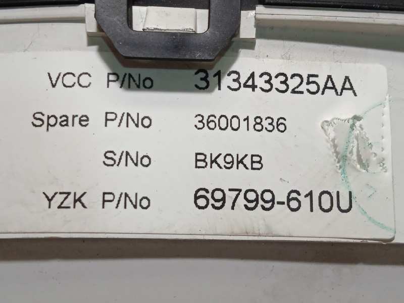 Recambio de cuadro instrumentos para volvo s60 lim. 2.0 diesel cat referencia OEM IAM 31343325AA  