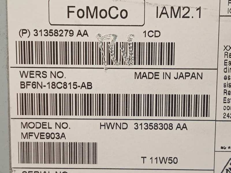 Recambio de sistema audio / radio cd para volvo s60 lim. 2.0 diesel cat referencia OEM IAM 31358279AA  BF6N18C815AB