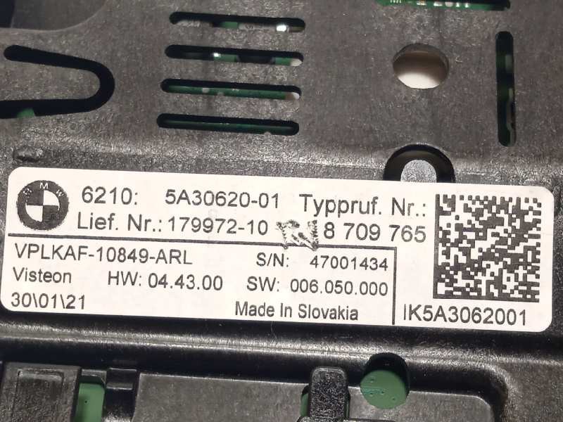 Recambio de cuadro instrumentos para bmw serie 1 lim. (f40) referencia OEM IAM 62105A30620  8709765