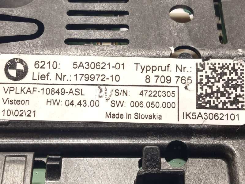 Recambio de cuadro instrumentos para bmw serie 1 lim. (f40) referencia OEM IAM 62105A30621  8709765