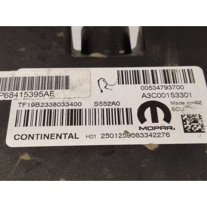 Recambio de modulo electronico para jeep compass ii longitude 4x2 referencia OEM IAM P68415395AE 00534793700 A3C00153301